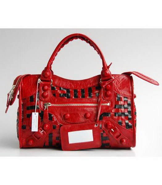 Balenciaga Covered Giant City Woven_Red & Nero